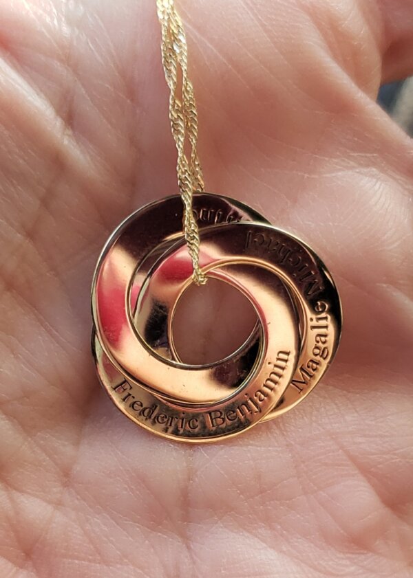 Hugged Hoops Necklace