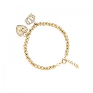 Heart Bracelet with Crown