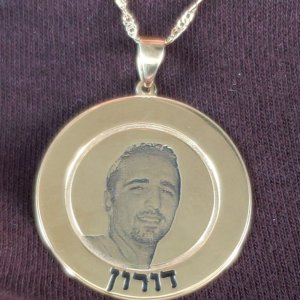 Round Necklace with Picture and Heart