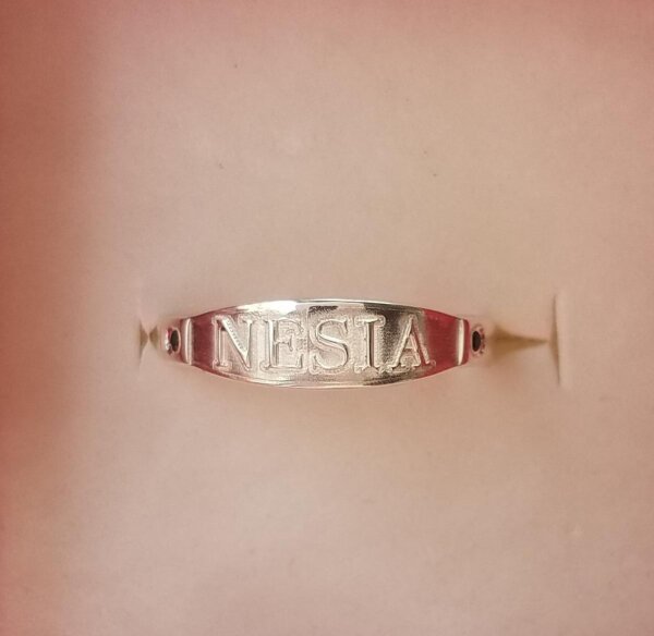 Bold Letter Ring