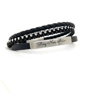 Leather Bracelet with Engraving