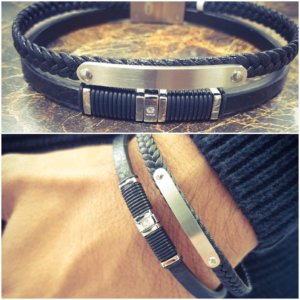 Bracelet for men with Small Plate