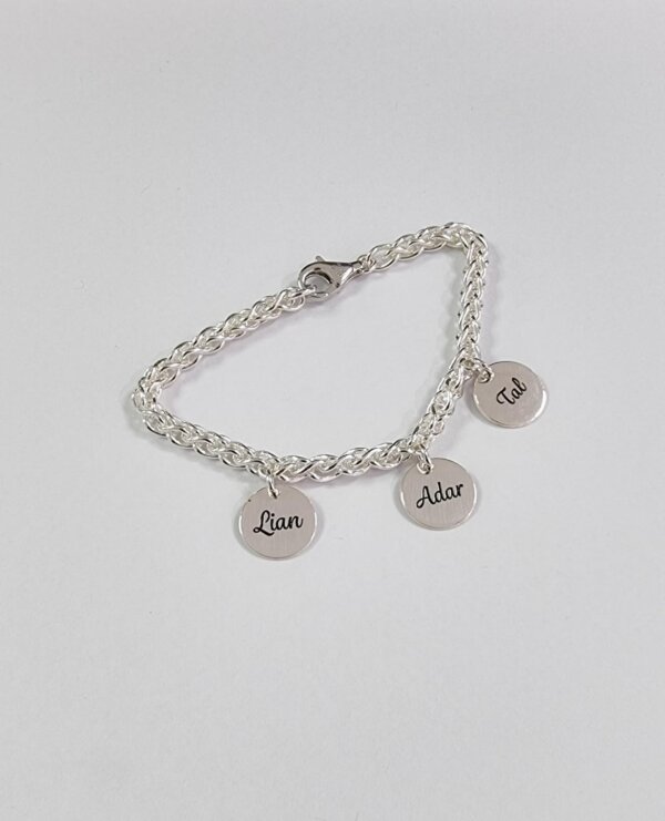 Personalized Coin Name Bracelet