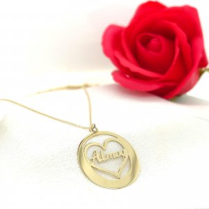 Name Necklace in Heart