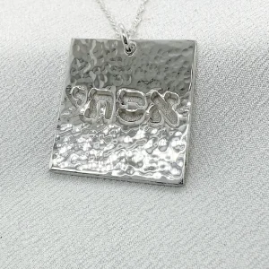 Necklace with Name Cutout